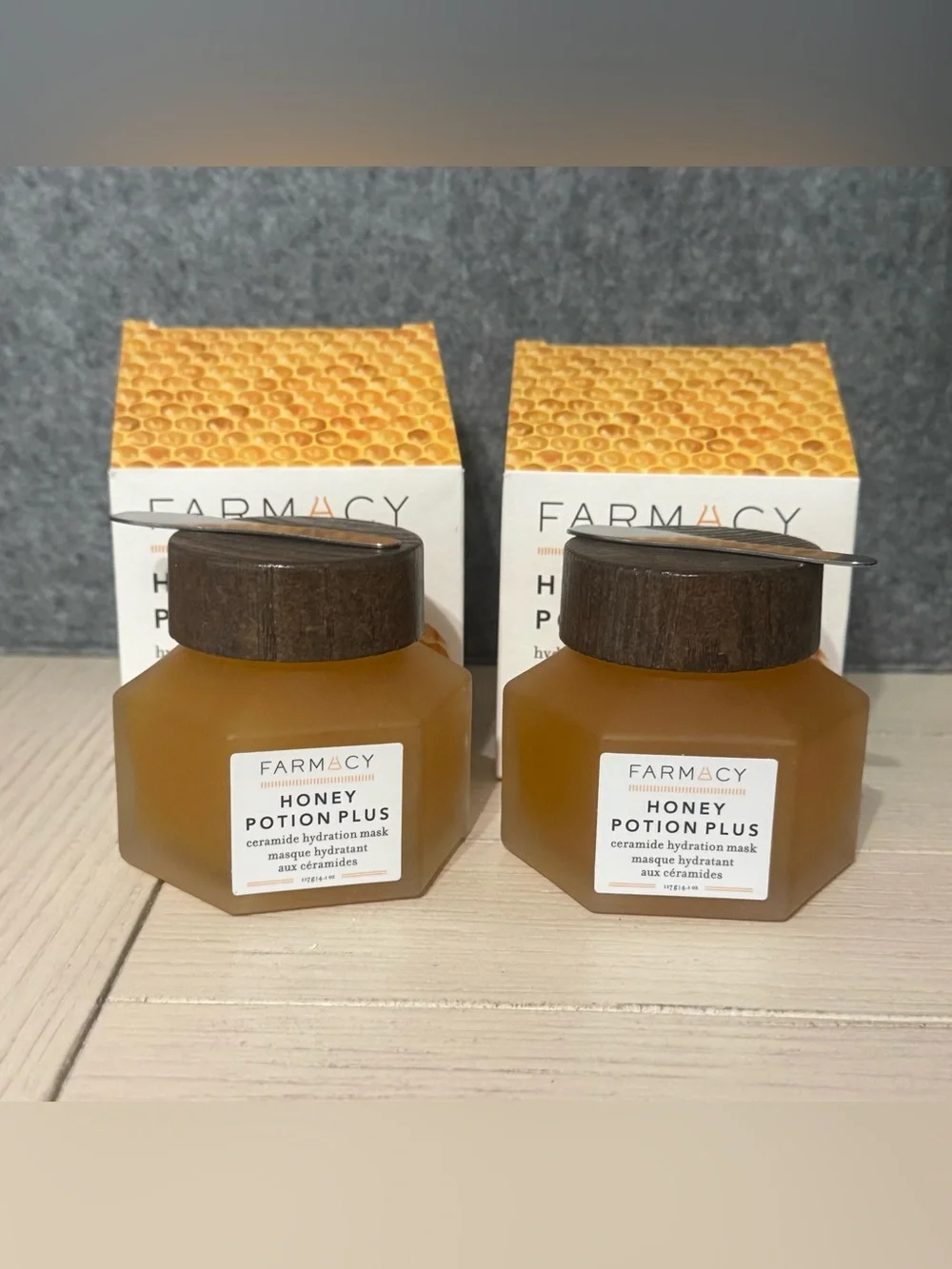 (2x) Farmacy Honey Potion Plus Hydrating Mask w/Ceramides~Full Size 4.1oz~ NIB